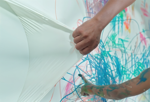 Unpaint: the first temporary paint that you can peel off the wall