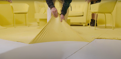 How an accidental discovery led to this temporary paint you can peel off your wall